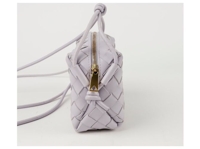 Bottega Veneta Borsa a spalla incrociata Loop Mini Porpora - vista 6