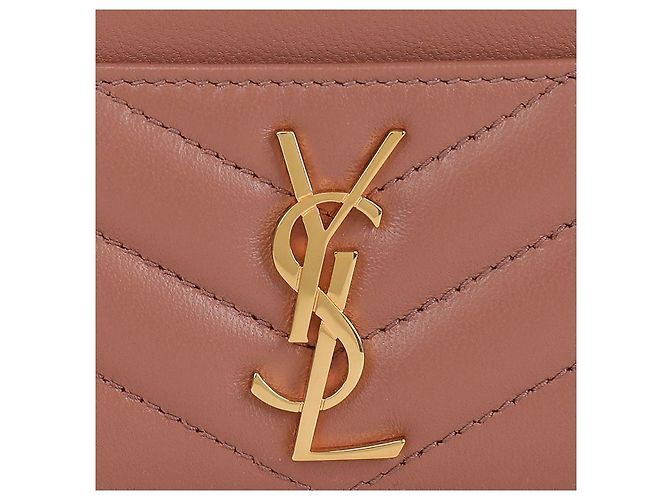 Saint Laurent Tarjetero Cassandra Rosa - vista 9