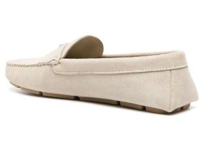 Prada Mocassini in suede con logo a triangolo Multicolore - vista 6