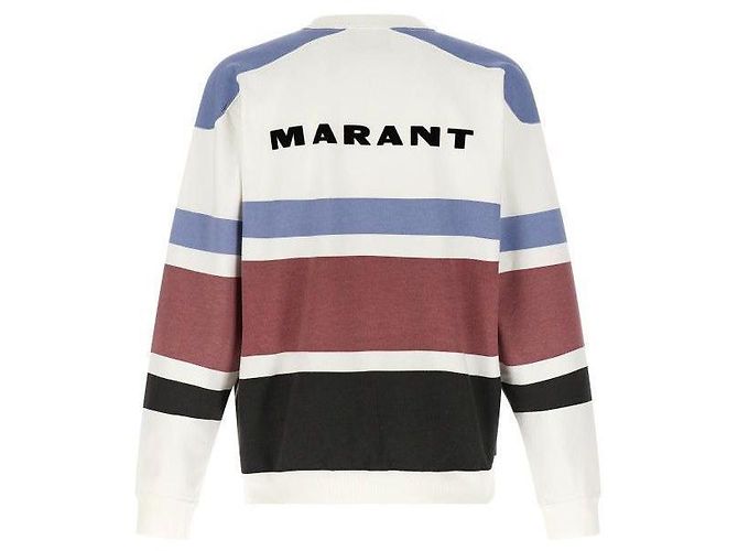 Isabel Marant Sweatshirt mit Streifen Weiß - Ansicht 5