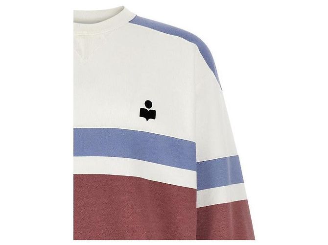 Isabel Marant Sweatshirt mit Streifen Weiß - Ansicht 6
