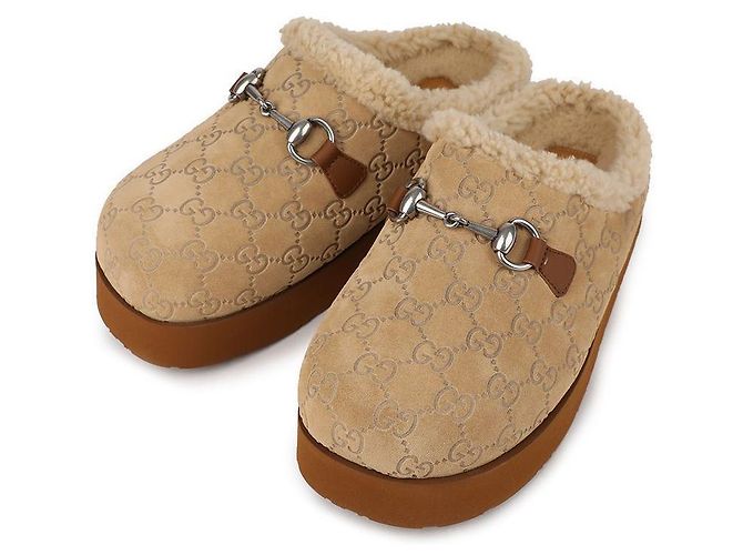 Gucci Mule Horsebit da uomo: Marrone - vista 3
