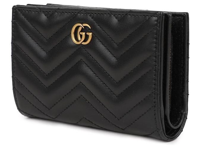 Gucci Cartera GG Marmont Negro - vista 4