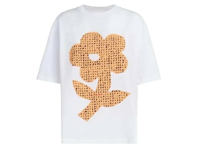 Marni Baumwoll-T-Shirt mit Blumen Mehrfarben - Ansicht 4