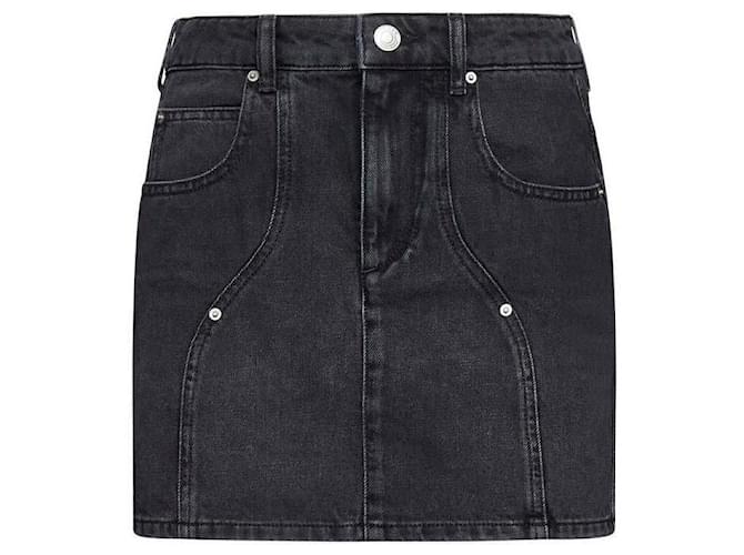 Isabel Marant Falda vaquera Negro - vista 4