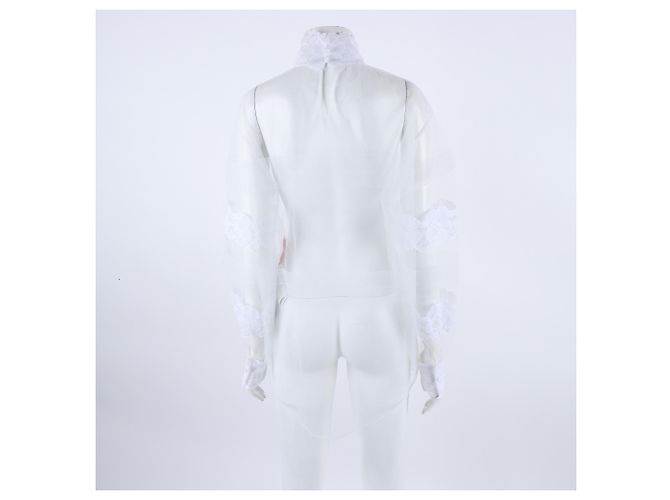 Blusa de Encaje Valentino Blanco - vista 3
