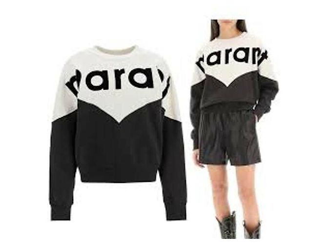 Isabel Marant Verwaschener Schwarzer Sweatshirt - Ansicht 9