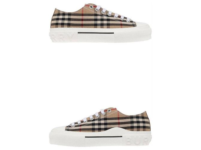 Burberry Sneakers in cotone a quadri vintage Multicolore - vista 4