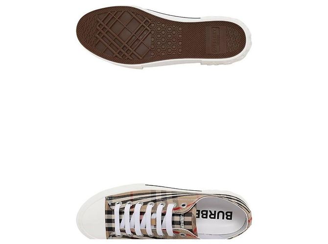 Burberry Sneakers in cotone a quadri vintage Multicolore - vista 5