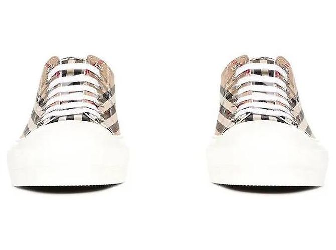 Burberry Sneakers in cotone a quadri vintage Multicolore - vista 7