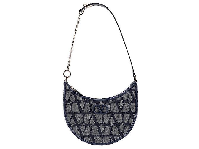 Valentino Mini Logo Signaturtasche Blau - Ansicht 3