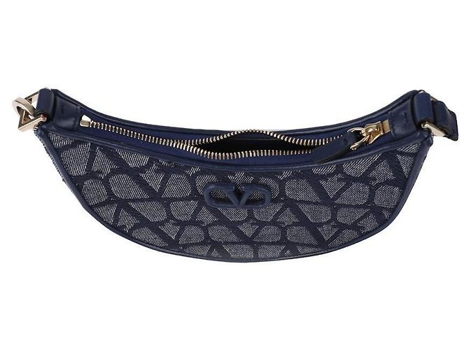 Valentino Mini Logo Signaturtasche Blau - Ansicht 7