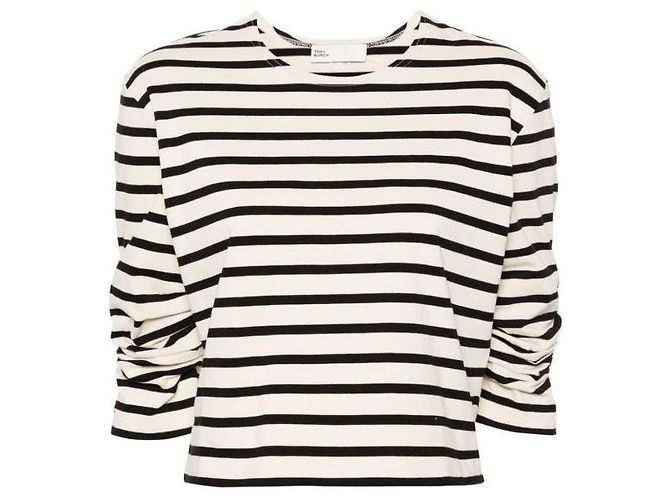Tory Burch T-Shirt mit gerafften Ärmeln - Ansicht 4