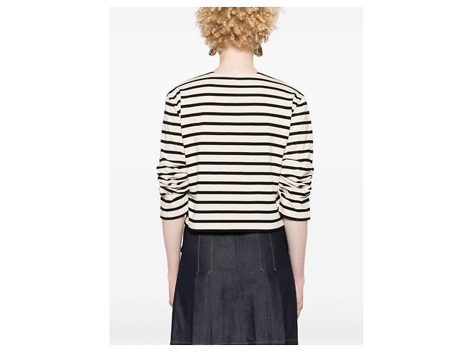 Tory Burch T-Shirt mit gerafften Ärmeln - Ansicht 8