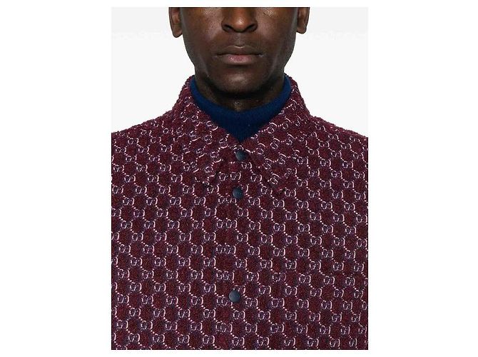 Gucci Shadow Boucle-Woll-Jacquard-Hemd Mehrfarben - Ansicht 7