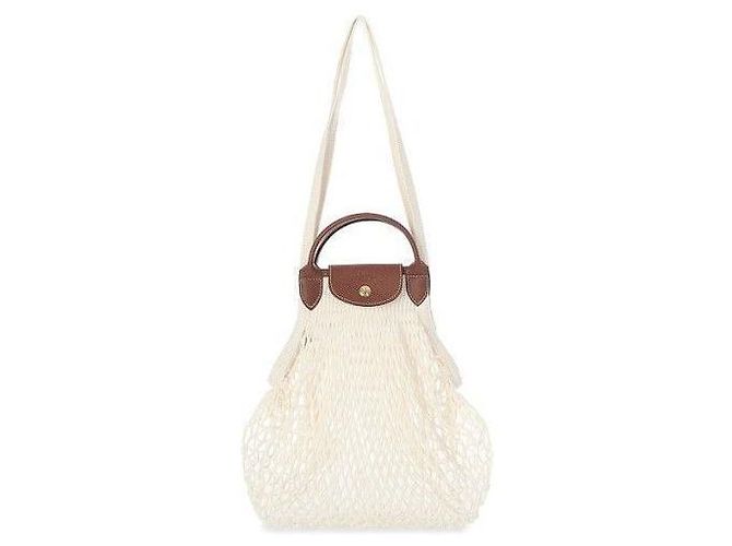 Longchamp Borsa a Spalla Le Pliage File Ecru HVH Bianco - vista 2