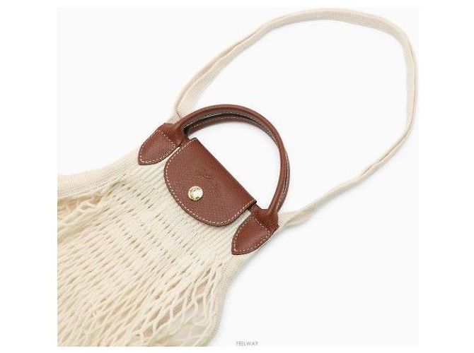 Longchamp Borsa a Spalla Le Pliage File Ecru HVH Bianco - vista 3