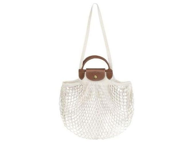 Longchamp Borsa a Spalla Le Pliage File Ecru HVH Bianco - vista 6