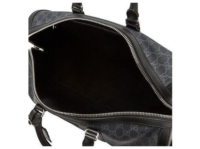 Gucci Borsa da viaggio GG Supreme Carry On Nera Grigia Nero - vista 12