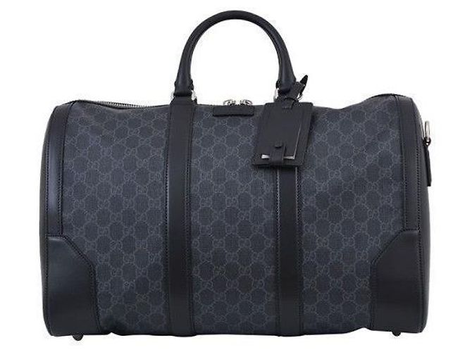 Gucci Borsa da viaggio GG Supreme Carry On Nera Grigia Nero - vista 5