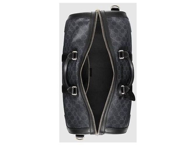 Gucci Borsa da viaggio GG Supreme Carry On Nera Grigia Nero - vista 9