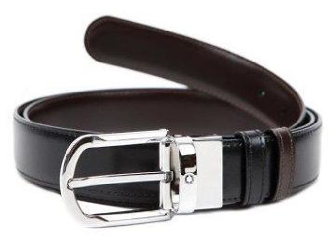 Montblanc Reversible Cut-to-Size Men's Belt Black - view 3