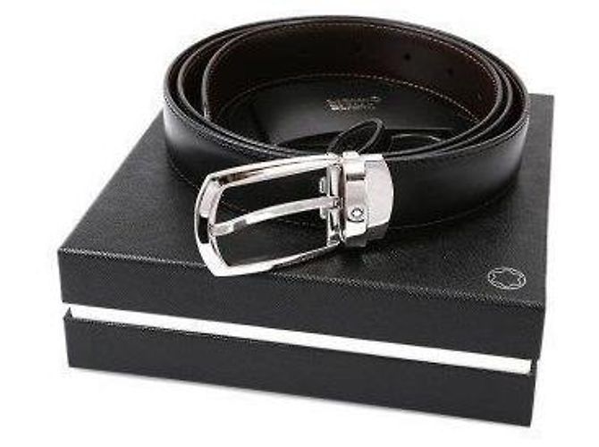 Montblanc Reversible Cut-to-Size Men's Belt Black - view 4
