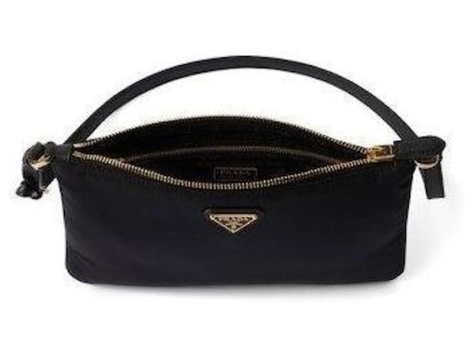 Prada Borsa a Spalla Re-Nylon Nera Nero - vista 3