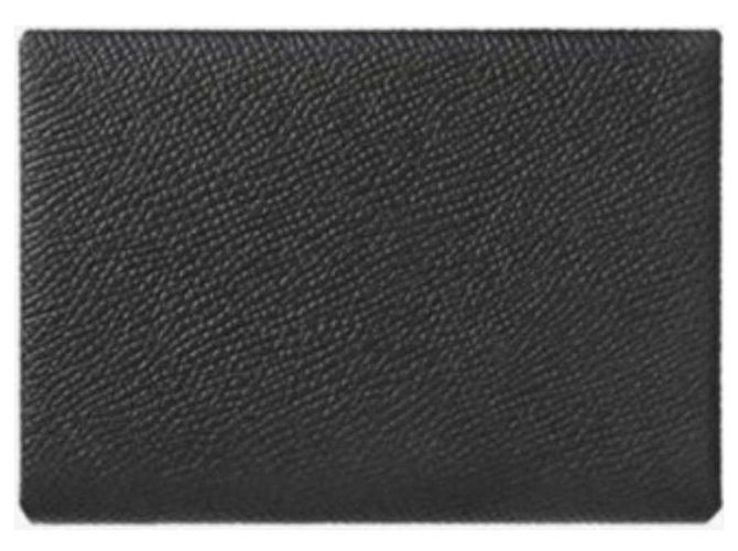 Hermès Calvi Duo Kartenhalter Epsom Palladium Schwarz - Ansicht 4