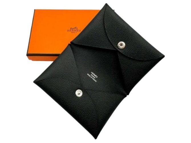 Hermès Portacarte Appson Palladium Nero - vista 8