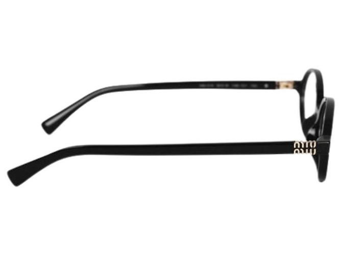 Miu Miu Rigard Ovalbrille Schwarz - Ansicht 4