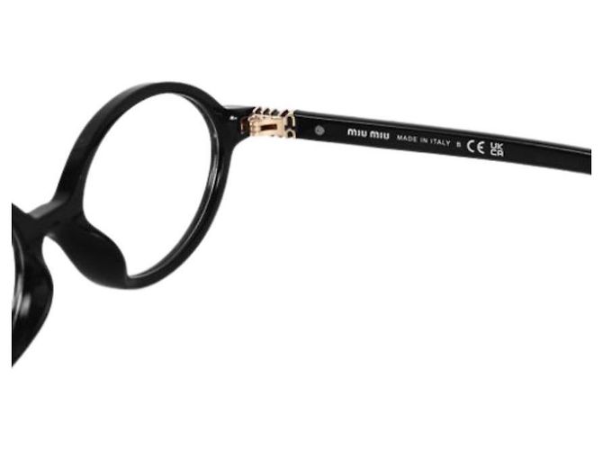 Miu Miu Rigard Ovalbrille Schwarz - Ansicht 5