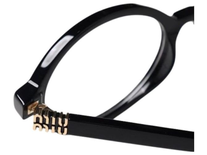 Miu Miu Rigard Ovalbrille Schwarz - Ansicht 9