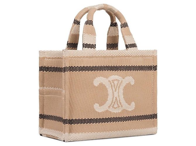 Triomphe Céline Pequeño Cabas Rayas de Textil Triunfo Multicolor - vista 2