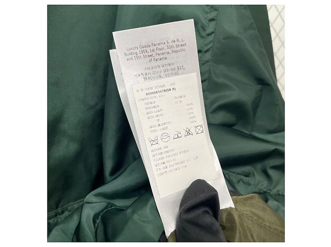 Gucci Giacca Anorak con Cappuccio e Logo Web Verde - vista 6