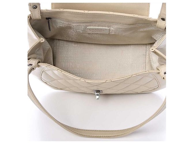 Chanel Caviar Stepp-Design Mademoiselle Umhängetasche Braun - Ansicht 10