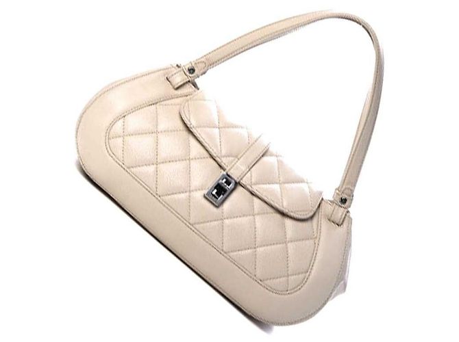 Chanel Caviar Stepp-Design Mademoiselle Umhängetasche Braun - Ansicht 2