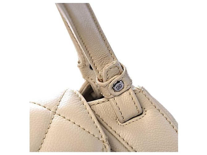 Chanel Caviar Stepp-Design Mademoiselle Umhängetasche Braun - Ansicht 9