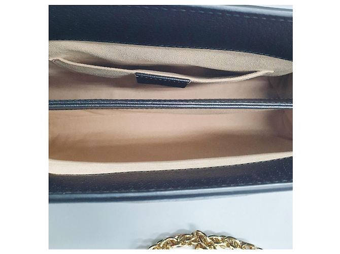 Gucci Borsa a spalla GG Supreme Ophidia con catena dorata Marrone - vista 10