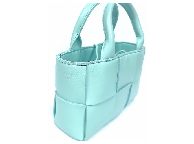 Bottega Veneta Borsa Mini Tote Arko Candy Blu - vista 2