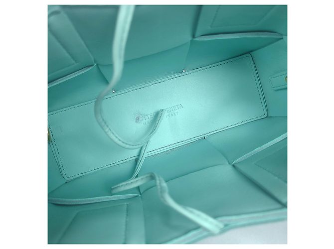 Bottega Veneta Borsa Mini Tote Arko Candy Blu - vista 6