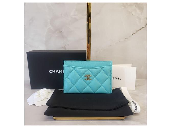 Chanel Klassisches Kartenetui Blau - Ansicht 2