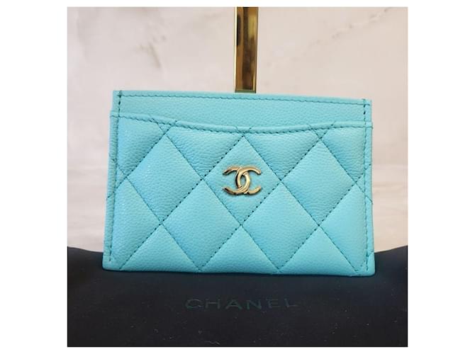 Chanel Klassisches Kartenetui Blau - Ansicht 3