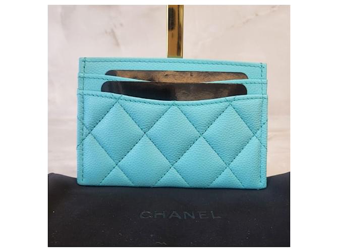Chanel Klassisches Kartenetui Blau - Ansicht 4