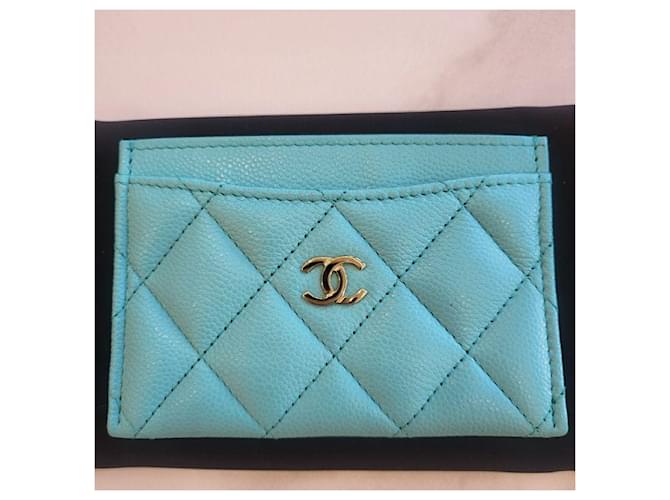 Chanel Klassisches Kartenetui Blau - Ansicht 5
