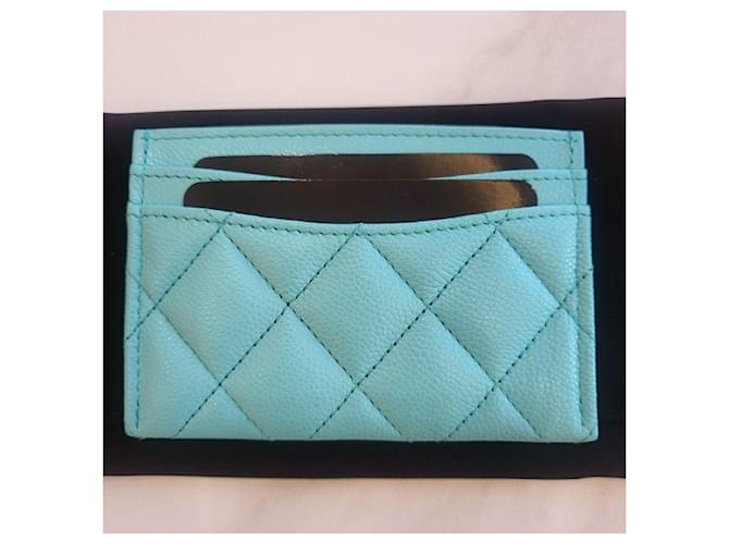 Chanel Klassisches Kartenetui Blau - Ansicht 6