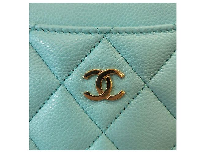 Chanel Klassisches Kartenetui Blau - Ansicht 9