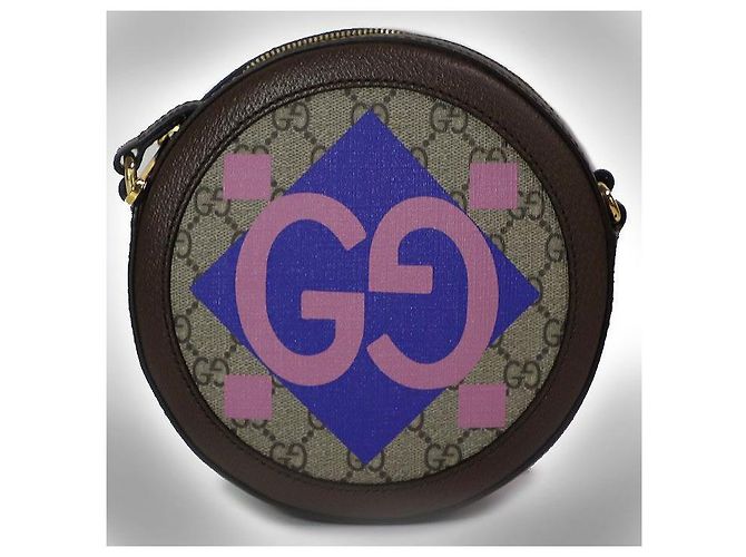 Gucci Ophidia Double Horse Round Crossbody Bag Multicolore - vista 14
