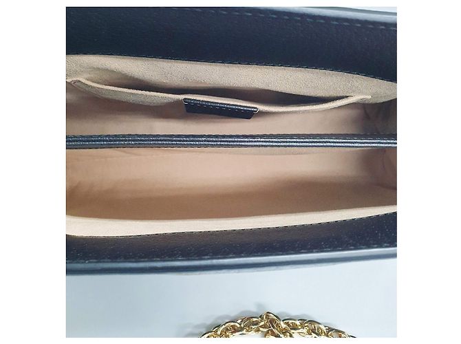 Gucci Borsa a spalla GG Supreme Ophidia con catena dorata Marrone - vista 9