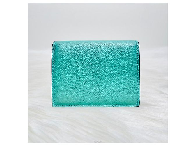 Billetera bi-fold con logo de metal Valentino Garavani Verde - vista 3